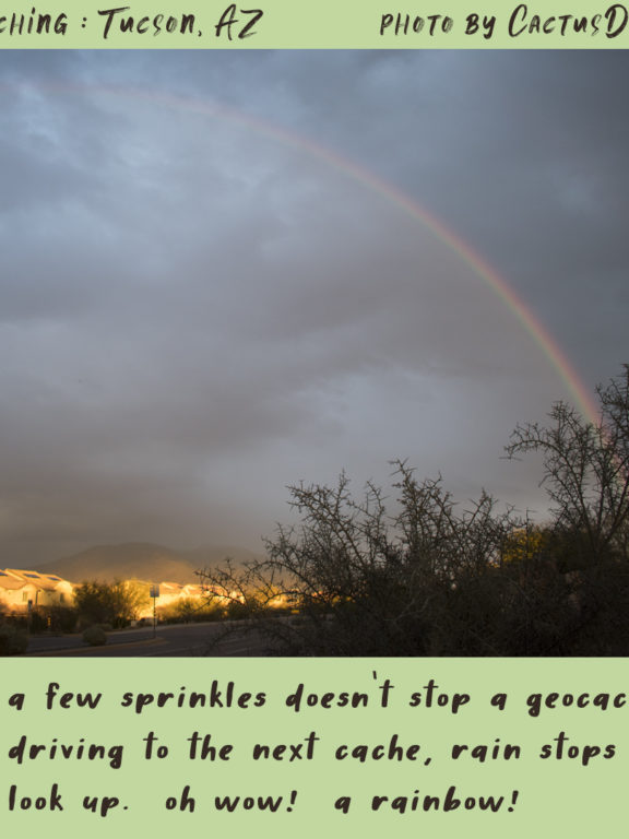 Geocaching in Tucson : rainbow